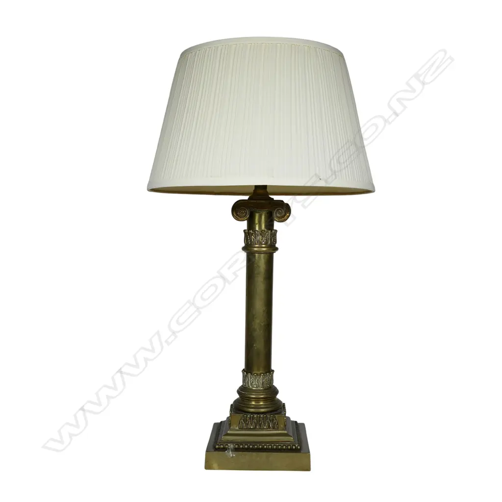 Table lamp, Unidentified manufacturer, brass, England, c.1890, Image 1++
